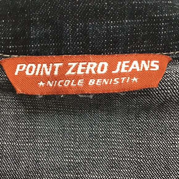 Point Zero Dark Wash Short Sleeve Denim Dress Size 13 - Picture 11 of 13